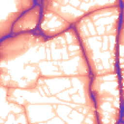 Daytime road noise heatmap for PO1 1HT