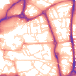 Daytime road noise heatmap for PO1 1HX