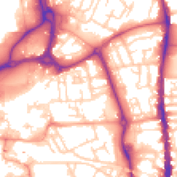 Daytime road noise heatmap for PO1 1JD