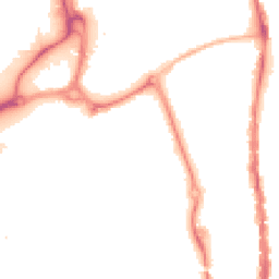 Night-time road noise heatmap for PO1 1JD