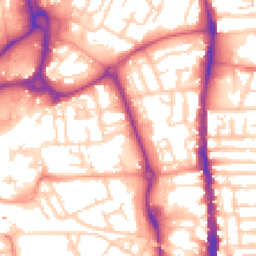 Daytime road noise heatmap for PO1 1JF