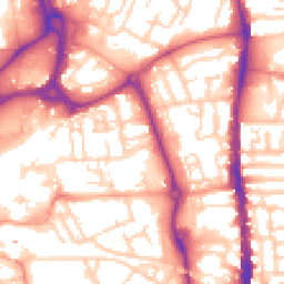 Daytime road noise heatmap for PO1 1JG