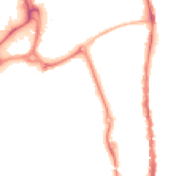 Night-time road noise heatmap for PO1 1JG