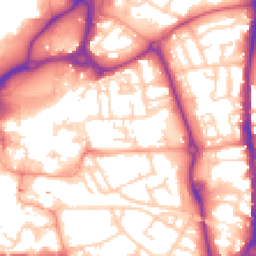 Daytime road noise heatmap for PO1 1JH