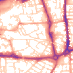 Daytime road noise heatmap for PO1 1LJ