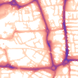 Daytime road noise heatmap for PO1 1LR