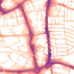 Daytime road noise heatmap for PO1 1PB