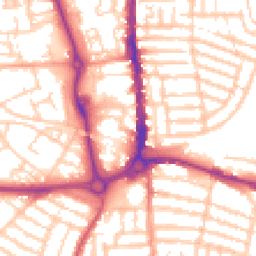 Daytime road noise heatmap for PO1 1PT