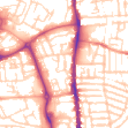 Daytime road noise heatmap for PO1 1QL