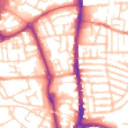 Daytime road noise heatmap for PO1 1QT