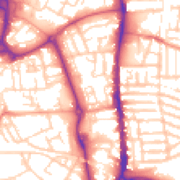 Daytime road noise heatmap for PO1 1QU
