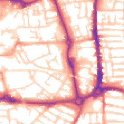 Daytime road noise heatmap for PO1 1RH