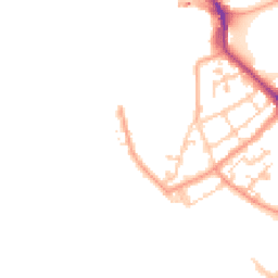 Daytime road noise heatmap for PO1 2GD