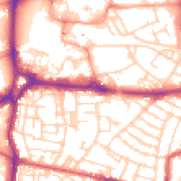 Daytime road noise heatmap for PO1 2GF