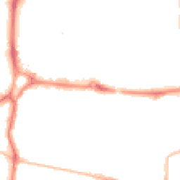 Night-time road noise heatmap for PO1 2GF