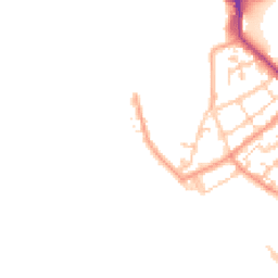 Daytime road noise heatmap for PO1 2JR