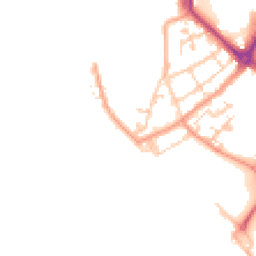 Daytime road noise heatmap for PO1 2LL