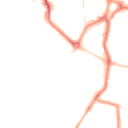 Night-time road noise heatmap for PO1 2LP