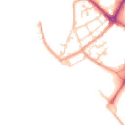 Daytime road noise heatmap for PO1 2ND