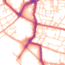 Daytime road noise heatmap for PO1 2PD