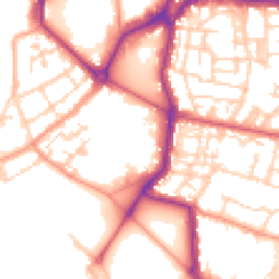 Daytime road noise heatmap for PO1 2TE
