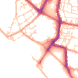 Daytime road noise heatmap for PO1 2TF