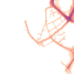 Daytime road noise heatmap for PO1 2TZ