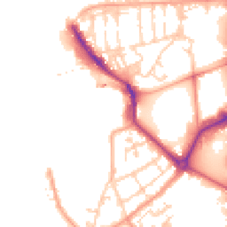 Daytime road noise heatmap for PO1 3BQ