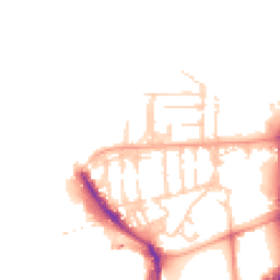 Daytime road noise heatmap for PO1 3GB