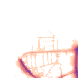 Daytime road noise heatmap for PO1 3GL