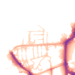 Daytime road noise heatmap for PO1 3JG