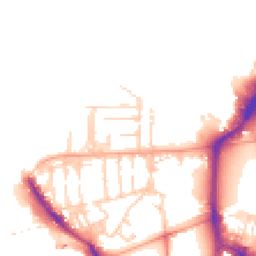 Daytime road noise heatmap for PO1 3JH