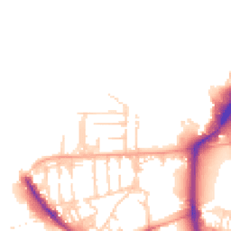 Daytime road noise heatmap for PO1 3JW