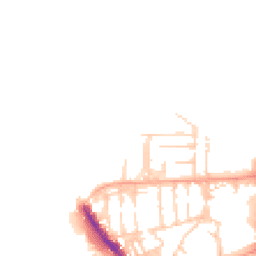 Daytime road noise heatmap for PO1 3NA