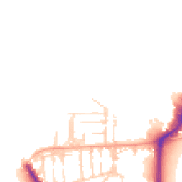 Daytime road noise heatmap for PO1 3NW