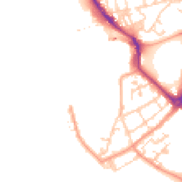 Daytime road noise heatmap for PO1 3TQ