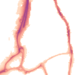 Night-time road noise heatmap for PO1 4AP