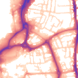 Daytime road noise heatmap for PO1 4ED