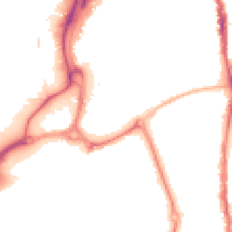 Night-time road noise heatmap for PO1 4ED