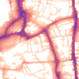 Daytime road noise heatmap for PO1 4EE