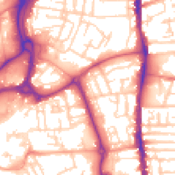 Daytime road noise heatmap for PO1 4HY