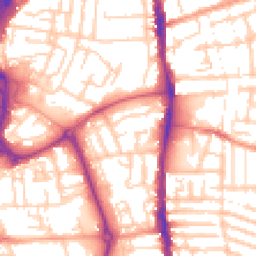 Daytime road noise heatmap for PO1 4JG