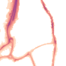 Night-time road noise heatmap for PO1 4LD