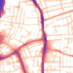 Daytime road noise heatmap for PO1 4LJ