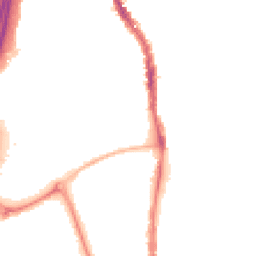 Night-time road noise heatmap for PO1 4LN