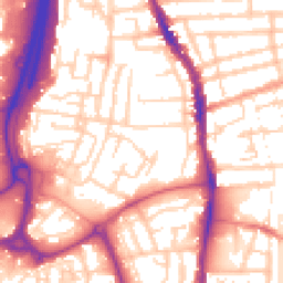 Daytime road noise heatmap for PO1 4LR