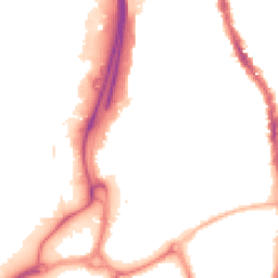 Night-time road noise heatmap for PO1 4NN