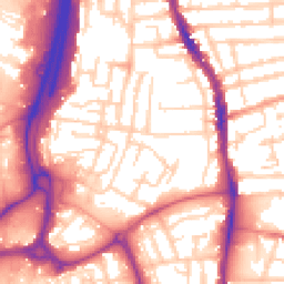 Daytime road noise heatmap for PO1 4PQ
