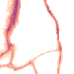 Night-time road noise heatmap for PO1 4PQ