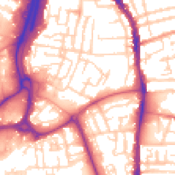 Daytime road noise heatmap for PO1 4PZ